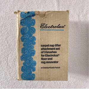 Vintage Electrolux Carpet  Nap Lifter Set Of 3 Brushes